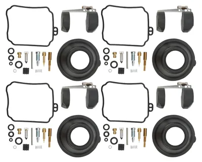 Image de Kit de réparation pour carburateur, 4 pièces : ensemble de pièces de rechange en métal et caoutchouc pour la remise à neuf du carburateur de la XJ600 Seca II (1992-1998)