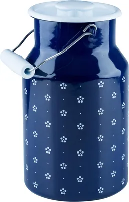 Produktbild von Riess Milchkanne mit Deckel 2,00 l 0311-073 blümchenblau