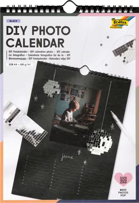 Produktbild von DIY Fotokalender "Black" DIN A4