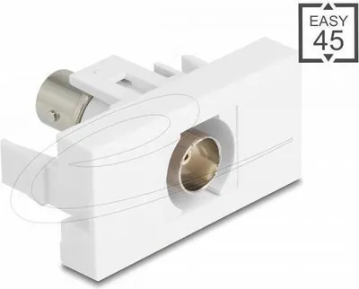 Obrázek produktu pro DeLOCK 90855, Bílá, BNC, BNC, Samice, Samice, 22,5 mm