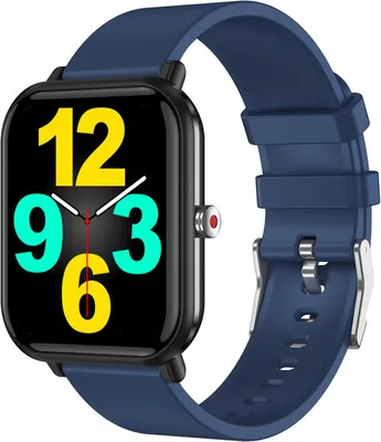 Produktbild von Smart Watch für Männer Frauen, mit Wärmefrequenz Schlaf-Blutdruckmessgerät, IP68 Wasserdichter Fitness-Tracker, mit 24 Sportmodi, Blau