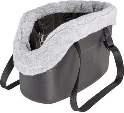 Obrázek produktu pro Geanta transport caini, Ferplast, Bumbac, 21.5 x 43.5 cm, 27 cm, u/Bej