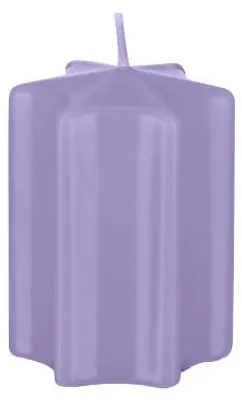Produktbild von Sternkerzen Lavendel Lila 12 x Ø 6 cm, 8 Stück