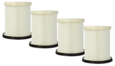 Produktbild von vhbw 4 Staubsaugerfilter kompatibel mit Arnica Hydra, Hydra Rain Staubsauger, Waschsauger, Wasserstaubsauger - HEPA-Filter Schwarz Weiß