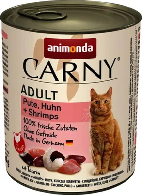 Zdjęcie produktu dla animonda Carny 4017721837286, Dorosły, Krewetka, Kurczak, Indyk, 800 g