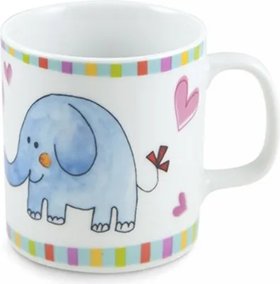 Zdjęcie produktu dla Kubek porcelanowy dla dzieci 225ml SLON