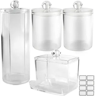Immagine prodotto di Set di organizer per il bagno, composto da 5 pezzi, compatto, ideale per la conservazione di prodotti cosmetici