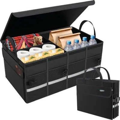 Zdjęcie produktu dla Organizer do bagażnika Premium, czarny, wodoodporny, antypoślizgowy