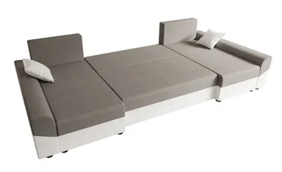A U-shaped sectional sofa is shown from a slightly elevated, angled perspective against a white background.