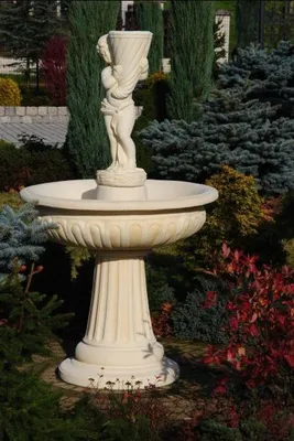 Image de Fontaine Jardin Étang Fontaine 159cm Fontaine en pierre Fontaine de jardin Nouveau