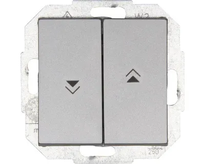 Produktbild von Kopp 588547559 Jalousieschalter Athenis 55 stahlfarben