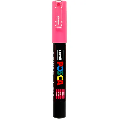 Produktbild von Uni Posca Marker, Strichstärke: 0,7 mm, PC-1M , Rosa, extrafein, 1Stck