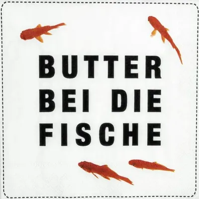 Produktbild von Räder Cocktailserviette 25x25cm, Butter bei die Fische