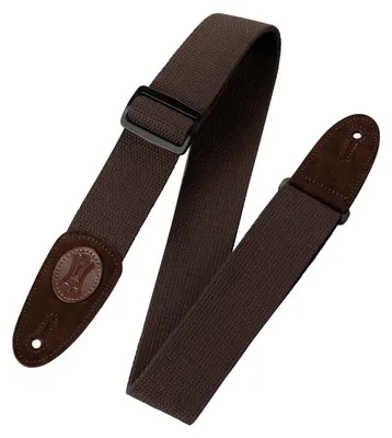 Imagen del producto de Correa para guitarra "Levys Leathers MSSC8-BRN2", de algodón, color marrón