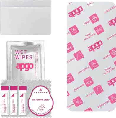 Produktbild von apgo Ultra-klar Hybrid Schutzglas kompatibel mit Honor X8, Flexible Nano Glass, toller Ersatz für Hartglas, kratzfester Displayschutzglas, Displayschutz, Full Glue