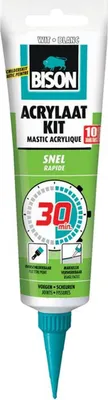 Obrázok produktu pre Bison 1491119, 150 ml, Akrylový tmel, Vhodný na interiérové použitie, Vhodné pre vonkajšie použitie, Biela