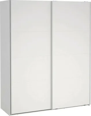 Immagine prodotto di Dmora Armadio Multiuso 2 Ante Gomer 65x220.4h cm Bianco, Appendiabiti 2 Ante