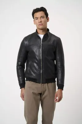 Produktbild von Herren Lederjacke Ricano MARLON – Schwarz / S