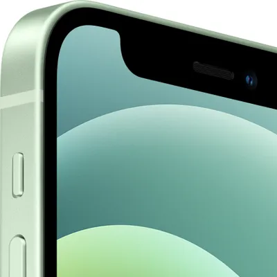 Close-up of the top corner of an iPhone.