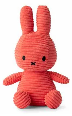 Produktbild von Miffy Cord-Plüschfigur (pink, 24cm) Kuscheltier Stofftier Hase Plüschtier