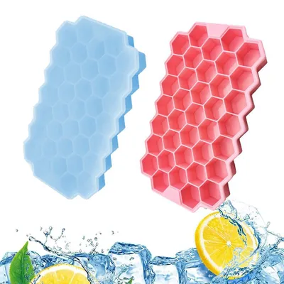 Produktbild von Eiswürfelformen, flexible Eiswürfelformen mit Deckel, für gekühlte Getränke, Whisky und Cocktails
