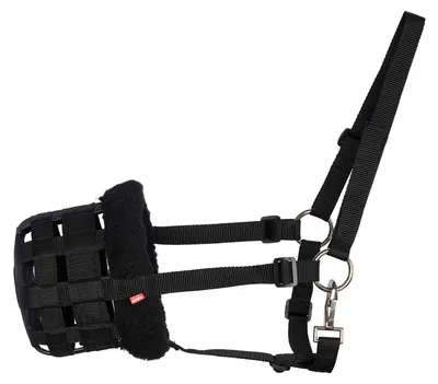 Produktbild von Imperial Riding Fressbremse mit Fell IRH Black S