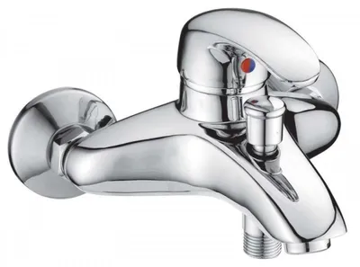 Obrázok produktu pre Vaňová batéria nástenná PERLA, rozstup 100mm, chróm
