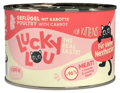 Produktbild von Lucky Lou Lifestage Kitten Geflügel 6x 200 g