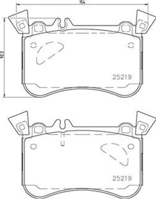 Produktbild von MAGNETI MARELLI Bremsbeläge Satz Vorne Bremsklötze passend für MERCEDES-BENZ A-Klasse (W176) 363700450121