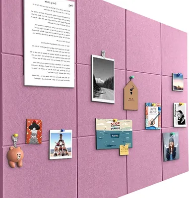 Produktbild von Filz Pinnwand 120 x 90 cm, 12 Stücke, 9 mm Dicke, 90 Reißzwecken, für Büro