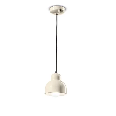 Produktbild von Deco Vintage Kronleuchter Berimbau Keramik Creme 1 Licht E27