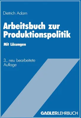 Produktbild von Arbeitsbuch zur Produktionspolitik