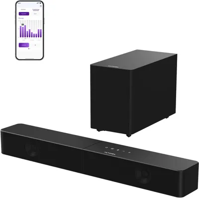 Image de Barre de son avec caisson de basses sans fil - Ensemble barre de son - Barre de son - Système cinéma - Enceinte