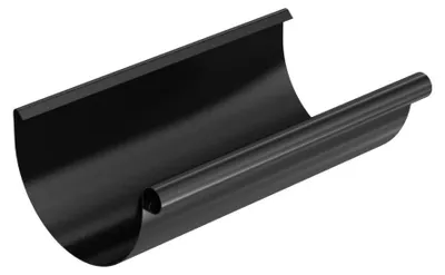Immagine prodotto di BRYZA Grondaia, zincata Ø 125 mm, lunghezza 4 m, nero RAL 9005