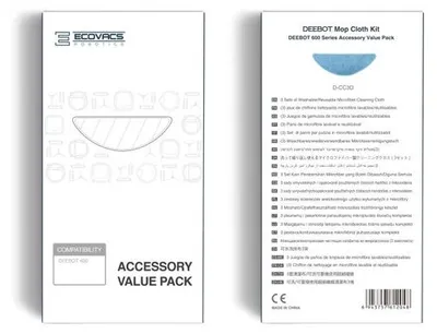 Produktbild von Reinigungstücher D-CC3D (3 Stück, für DEEBOT 600/ 601/ 605/ 710/ 715)