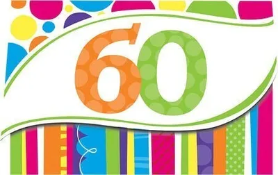 Produktbild von 60. Geburtstag 8 Einladungskarten