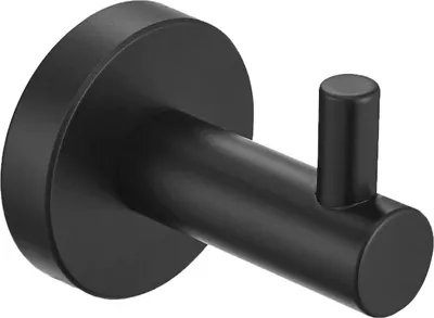 Produktbild von QUVIO Handtuchhalter Stahlhaken - Schwarz