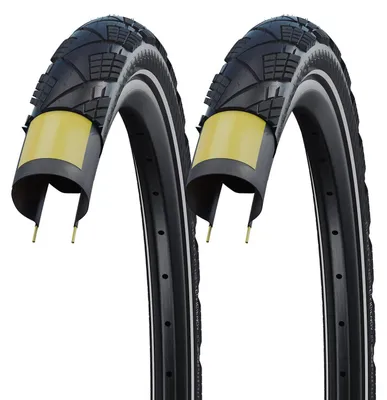 Produktbild von 2x Schwalbe Marathon Efficiency 55-584 SuperRace Faltreifen V-Guard 27.5x2.15