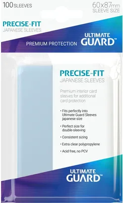 Produktbild von Ultimate Guard Precise-Fit Sleeves Japanische Größe Transparent (100)