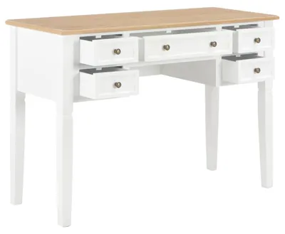 Obrázok produktu pre vidaXL Stôl biely 109,5 x 45 x 77,5 cm Drevo