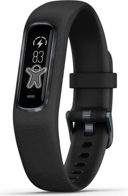 Produktbild von Garmin Fitness Tracker Vivosmart 4, Größe S/M, Wasserdicht, Bluetooth, ANT, Farbe: Schwarz