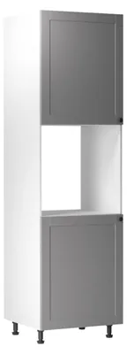 Obrázok produktu pre Kuchynská skriňa na vstavanú rúru LUMEA - šírka 60 cm, šedá / biela