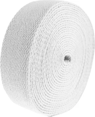 5m Gurtband, 30mm, 2mm stark, 100% Baumwolle weiß