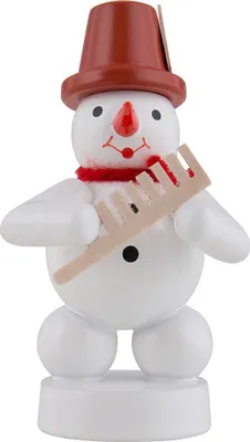 Produktbild von Schneemann Musikant mit Kamm (8cm) von Zenker Volkskunst