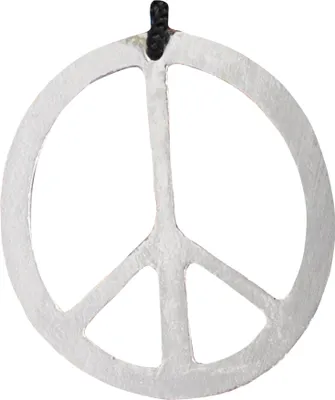 Produktbild von Smiffys - Herren/Damen Uni Peace-Symbol - Halskette - Metall SM1418 (Einheitsgröße) (Silber)