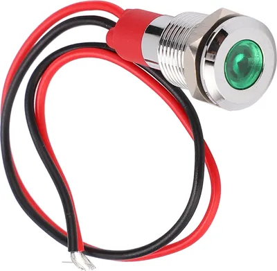Image de LED Métal Indicateur de Lumière Etanche Petit Cordon Industriel Composants de Contrôle 10mm220V