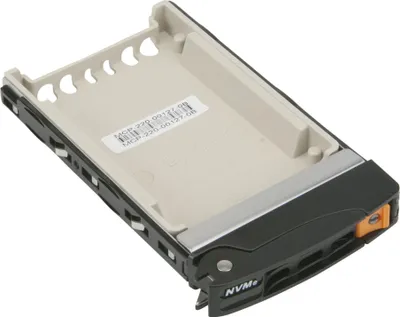 Produktbild von Server Supermicro MCP-220-00127-0B Black Gen-3 2.5 NVMe Drive Tray, Orange Tab with Lock