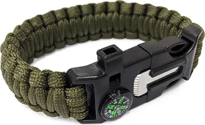 Immagine prodotto di Verk 14372 Bracciale di sopravvivenza Paracord 5 in 1 khaki