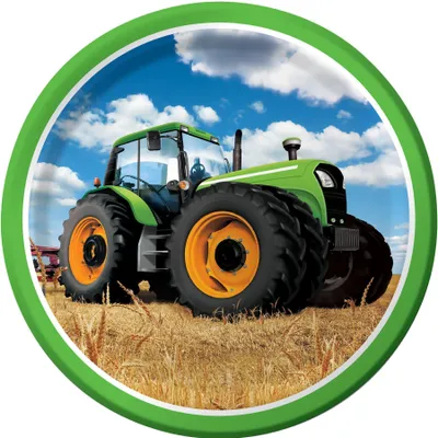 Produktbild von Teller Tractor time, Ø23, 8Stk.