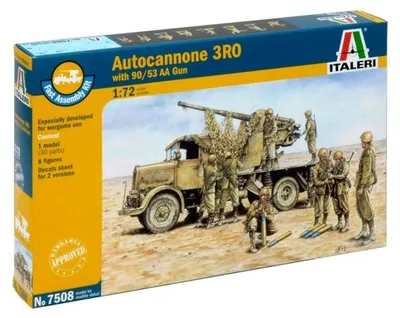 Zdjęcie produktu dla Italeri 3RO, Armored fighting vehicle model, Zestaw montażowy, 1:72, AUTOCANNONE 3RO, Każda płeć, Plastik